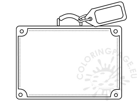 Blank Suitcase Template