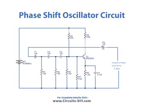 Rc Phase Shift Oscillator Circuit