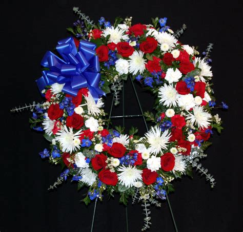 Red, White, and Blue Wreath by York Flowers