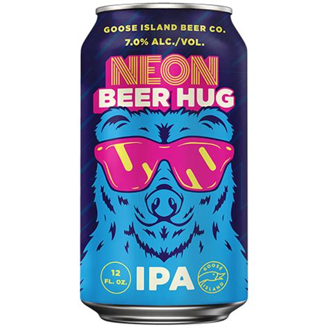 Goose Island Neon Beer Hug Ipa Oz Cans Beverages U