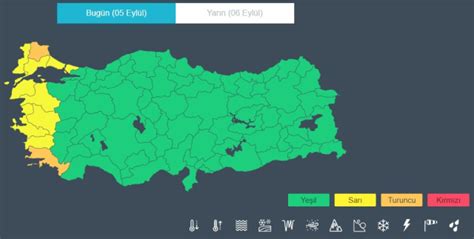 Meteoroloji den 10 il için sarı ve turuncu kodlu uyarı Sağanak geliyor