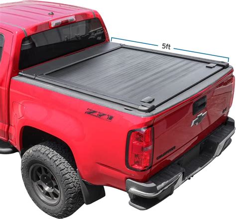 Syneticusa Retractable Tonneau Cover Fits 2015 2024 Chevy Colorado Gmc Canyon 5