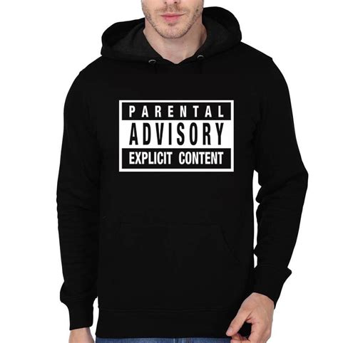 Parental Advisory Explicit Content Black Hoodie | Swag Shirts