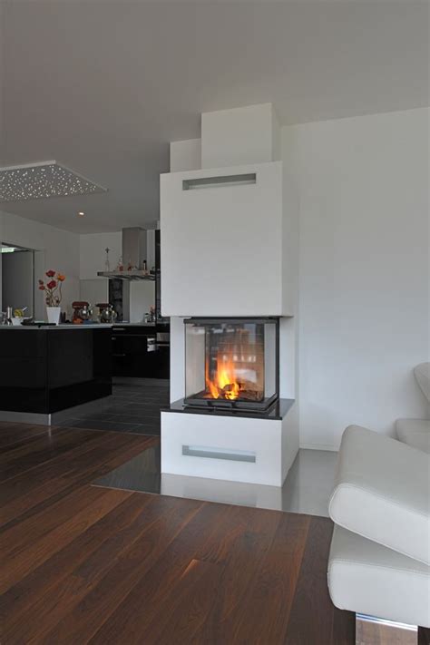 Cheminée 3 Seiten Kamin wohnzimmer Kaminbau Kamin modern