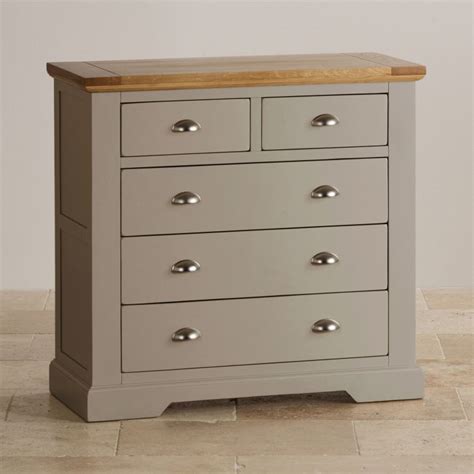 Grey Chest Of Drawers St Ives Oak Furnitureland