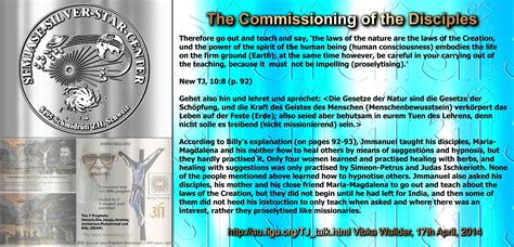 The Commissioning of the Disciples Therefore go out and teach and say