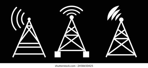 32 823 Radio Waves Transmission เวกเตอร์สต็อกและงานศิลปะเวกเตอร์