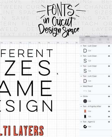 How To Use Text And Fonts In Cricut Design Space Lettering Design