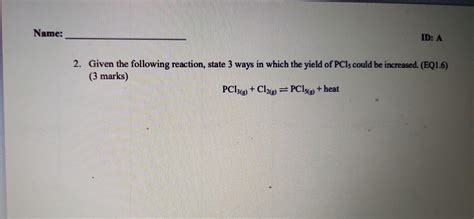 Solved Given The Following Hypothetical Reaction A G Chegg