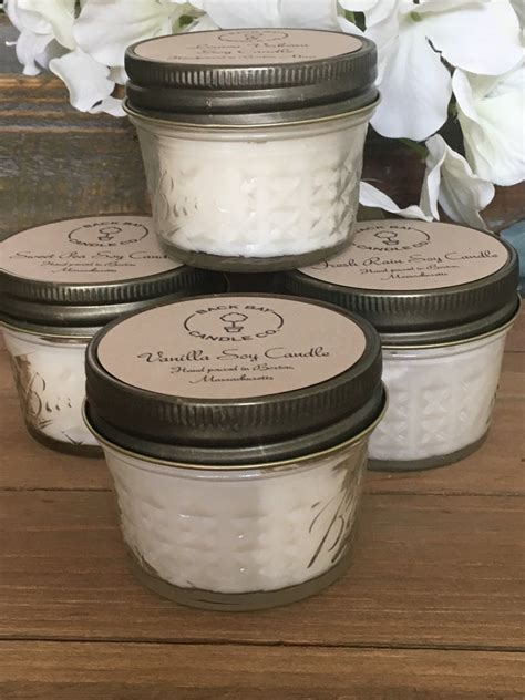 Handmade Soy Wax Candles 4 Oz Jelly Jar Candles Scented Etsy