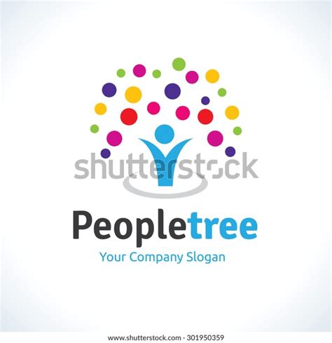 People Tree Logo Template Stock Vector (Royalty Free) 301950359