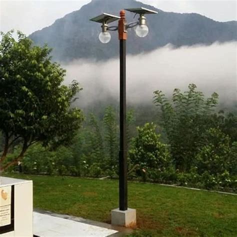 Dual Arm Mild Steel Solar Street Light Pole 6 M At Rs 4000 Piece In