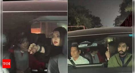 Aishwarya Rai Bachchan Shields Daughter Aaradhya From Flashlights While