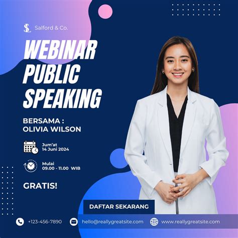 Gratis Desain Contoh Webinar Canva