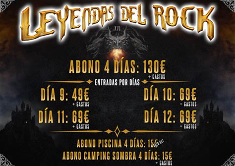 Leyendas Del Rock Public Cartel Definitivo Y A Adi Dos Bandas M S