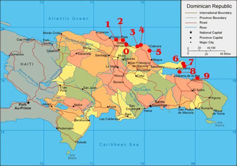 Map Of Dominican Republic Beaches