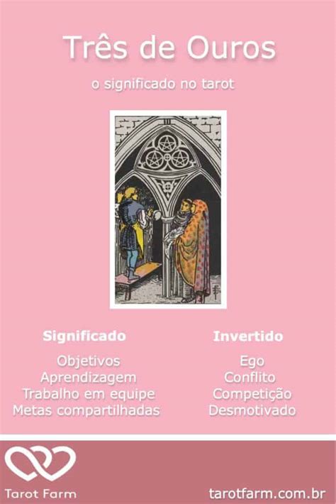 Três De Ouros Significado No Tarot Amor Dinheiro Saúde E Mais