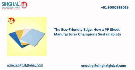 How A Pp Sheet Manufacturer Champions Sustainability