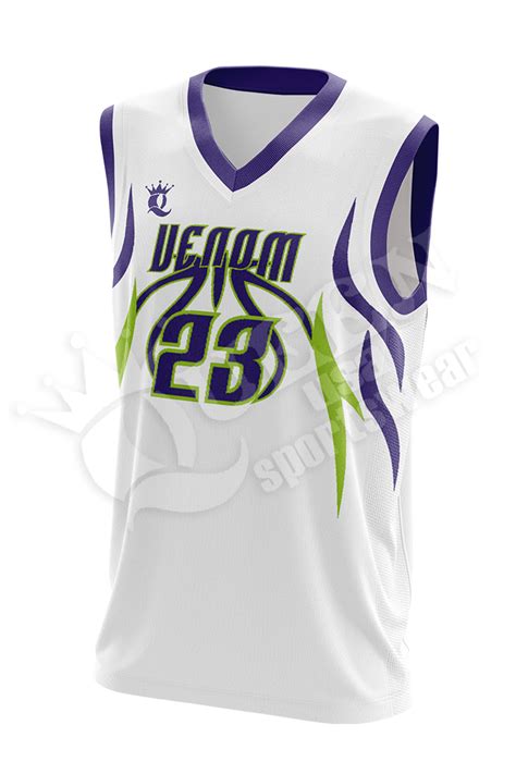 Sublimated Basketball Jersey Venom style