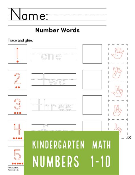 Number Words Worksheet Part 4 Number Words Number Words Worksheets Kindergarten Math