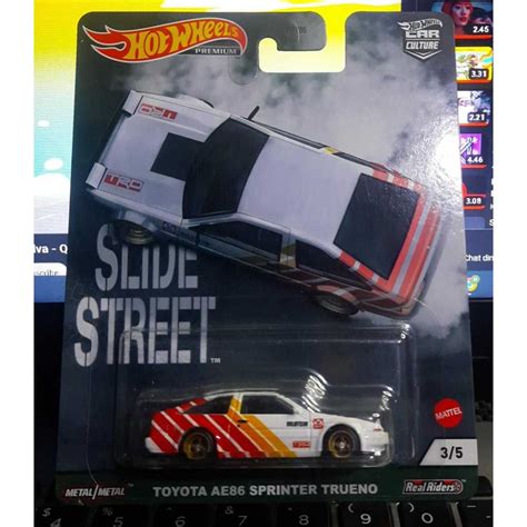 Jual Hotwheels Slide Street Toyota Ae Sprinter Trueno Shopee Indonesia