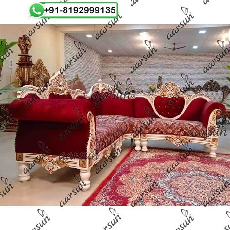 Royal Sectional Sofa In Red At Best Price In Saharanpur By Aarsun Woods