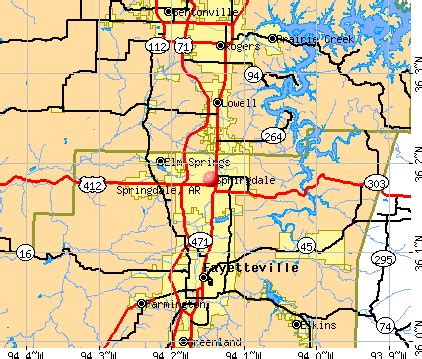 Map Of Springdale Arkansas | Draw A Topographic Map