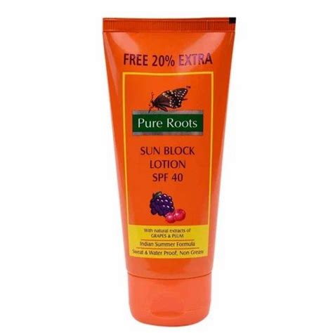 Pure Roots Sun Block Lotion At Best Price In Bhilai ID 2851531120662