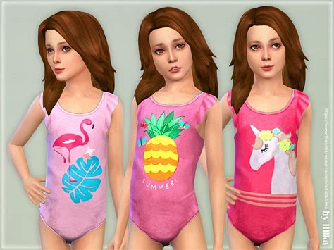 The Sims Resource Swimsuit For Girls 03