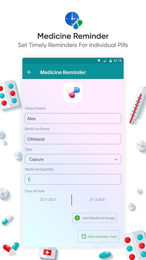 Medicine Reminder App Pill And Medication Tracker