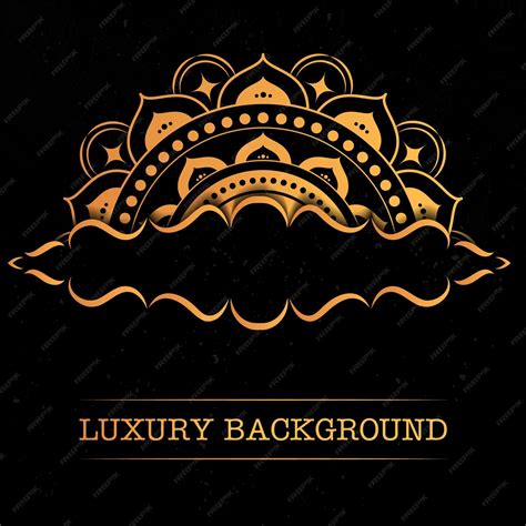 Premium Vector A Black Background With A Gold Design That Says Luxury