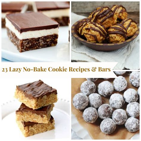 21 Lazy No Bake Cookie Recipes And Bar Cookie Recipes Baking Recipes Cookies Cookie Bar Recipes