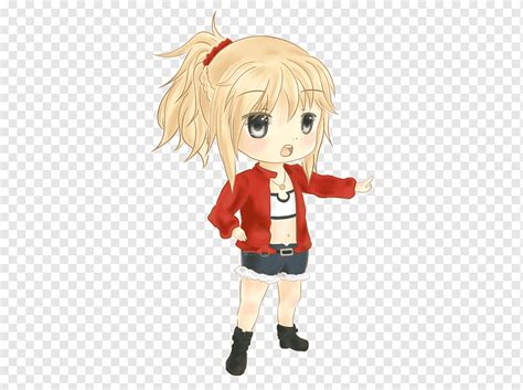 Brown Hair Mangaka Anime Figurine Fate Mordred Brown Cartoon