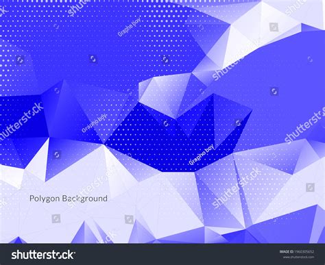 Decorative Geometric Triangle Polygon Abstract Background Stock Vector