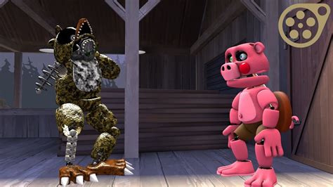 Sfm Fnaf Ignited Chica Vs Pigman Youtube