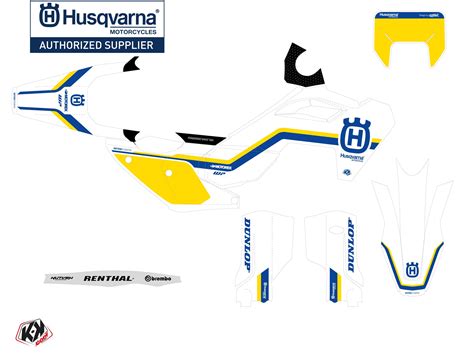 Husqvarna Dirt Bike Heritage K Graphic Kit Kutvek