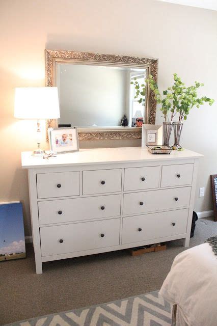 Ten June Our Rental House A Master Bedroom Tour White Dresser Decor