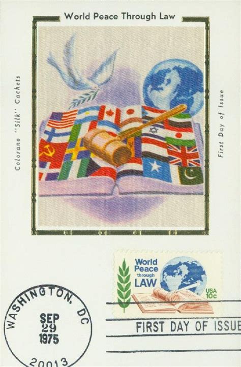 1576 1975 10c World Peace Through Law Mystic Stamp Company