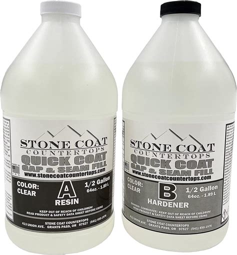 Stone Coat Countertops Quick Coat 1 Gallon Epoxy Kit Versatile For Diy Art Wood Sealing 3d