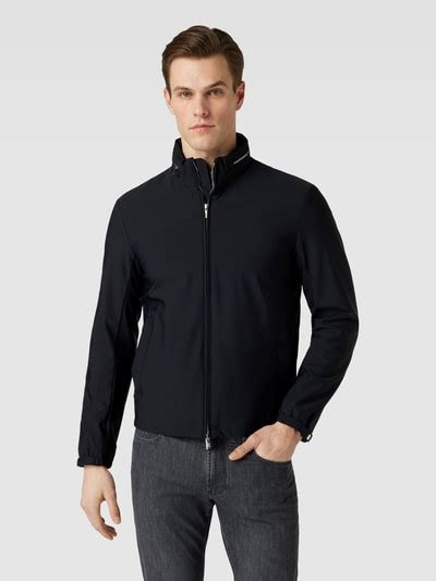 Emporio Armani Jacke Mit Stehkragen Black Online Kaufen