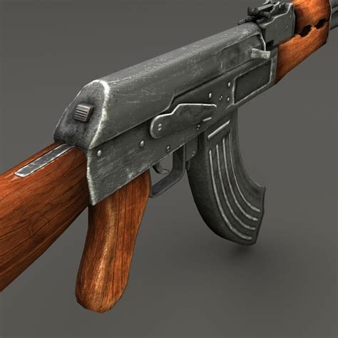 Ak 47 Ak Rifle 3d Model Cgtrader