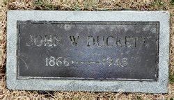 John Wesley Duckett 1866 1945 Mémorial Find a Grave