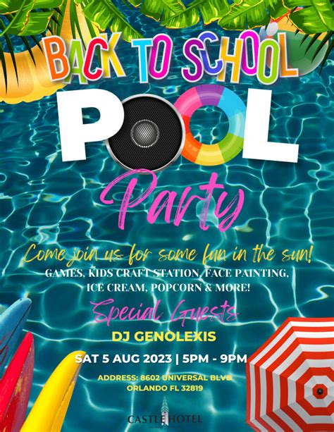 Back to School Pool Party - MyCentralFloridaFamily.com