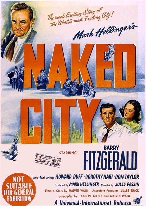 The Naked City Jules Dassin Universal Film Noir Affiche Film