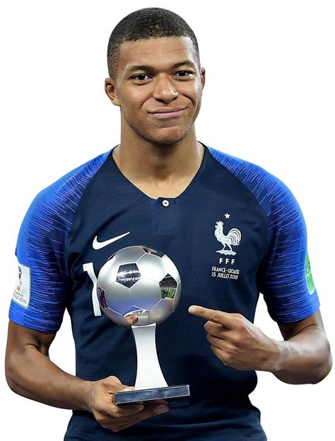 Kylian Mbappé France football render - FootyRenders