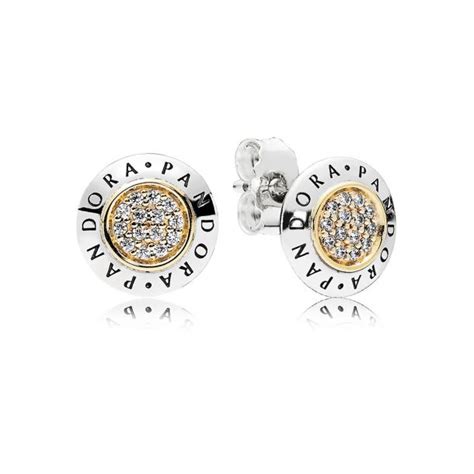 Pandora Signature Stud Earrings Clear Cubic Zirconia REEDS Jewelers