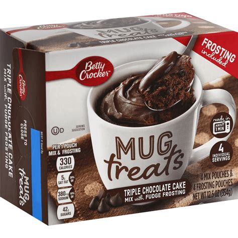 Betty Crocker Mug Treats Cake Mix Triple Chocolate With Fudge