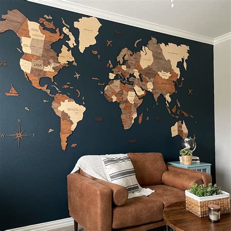 world map accent wall tutorial artofit
