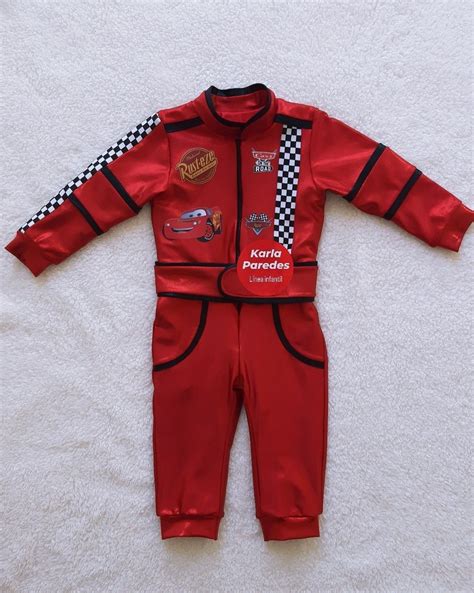 Traje Overol Disfraz Piloto Carreras F Rmula Hot Wheels Cars Rayo Mc Queen Ferrari En