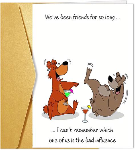 Lfpkixise Funny Birthday Card For Him Her Humorous Best